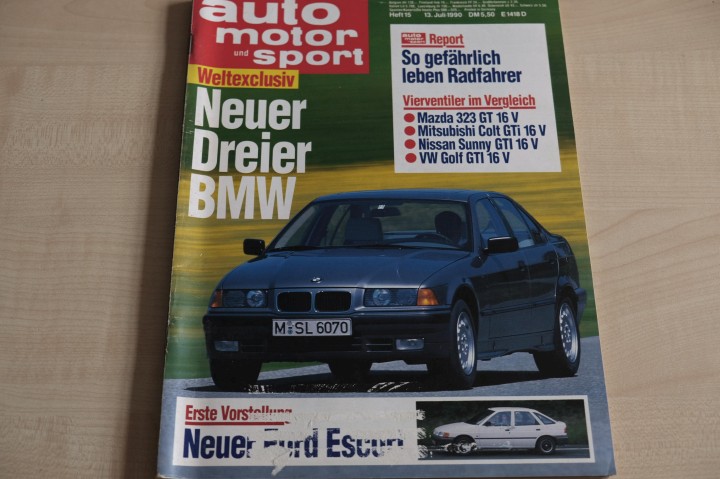 Deckblatt Auto Motor und Sport (15/1990)